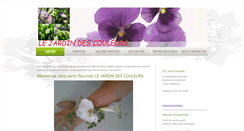 Desktop Screenshot of lejardin-descouleurs.com